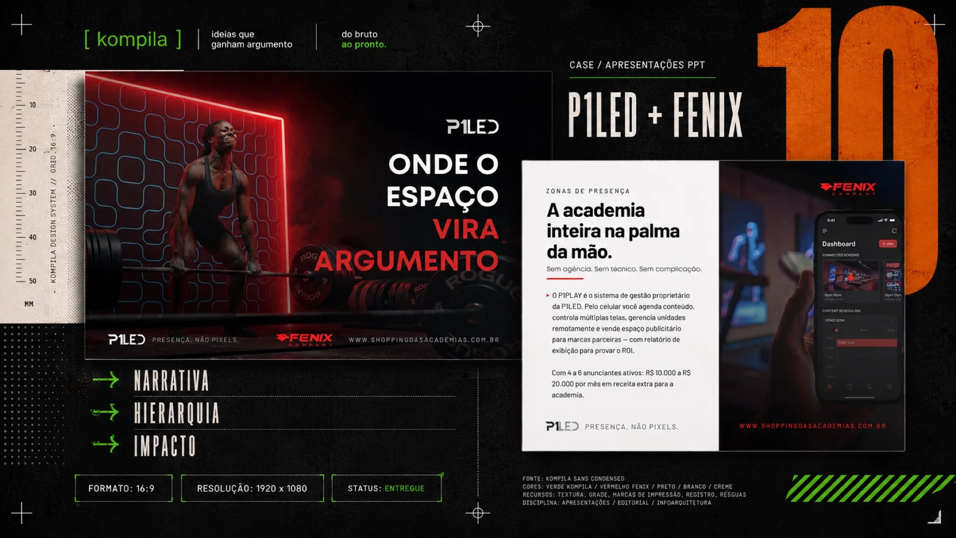 Case apresentação P1LED e Fenix