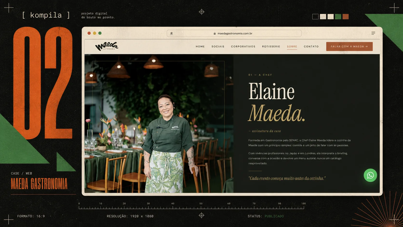 Case site Maeda Gastronomia